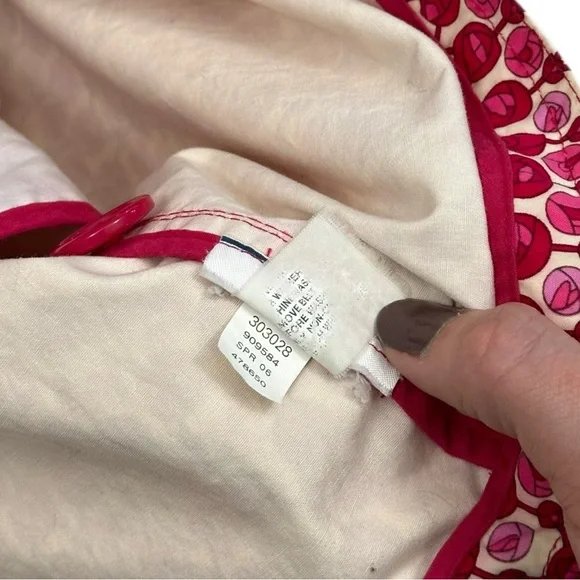 Gap 2006 Belted Trench Coat Roses - Size XS - Picture 6 of 8